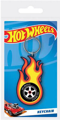 Hot Wheels Burning Tire keychain