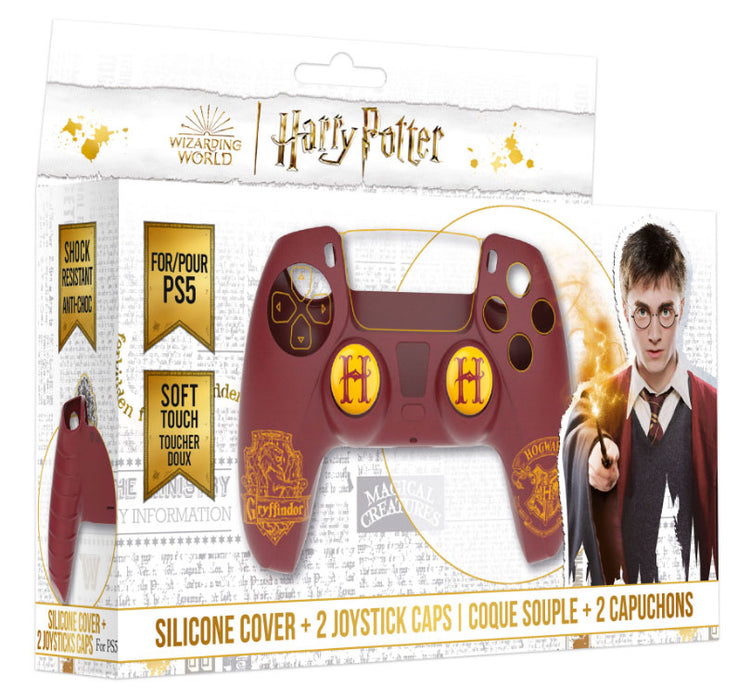 FREAKS PS5 Set Strg-Abdeckung + Gummi Harry Potter Gryffindor