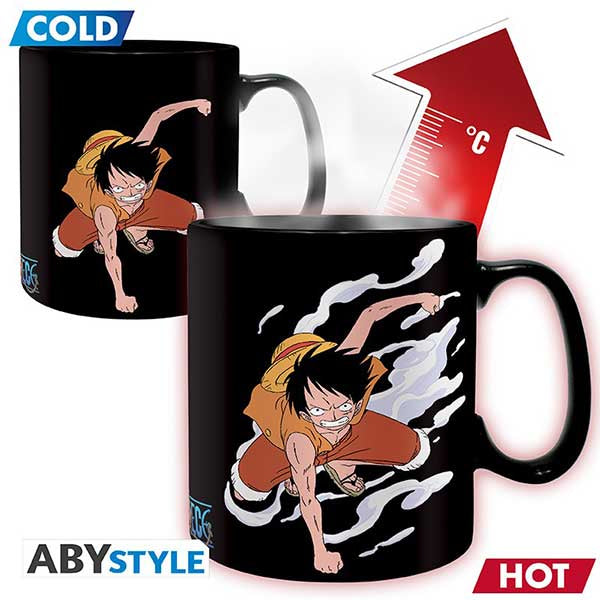 Tazza Cambia Colore One Piece Monkey D.Luffy & Ace