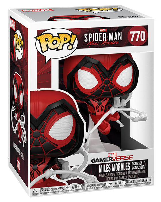 FUNKO POP Spider-Man Miles Morales (Crimson Cowl Suit) 770
