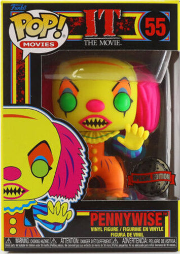 FUNKO POPS IT Pennywise Blacklight 55