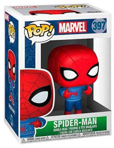 FUNKO POP Holiday Marvel Spider-Man w/ Ugly Sweater
