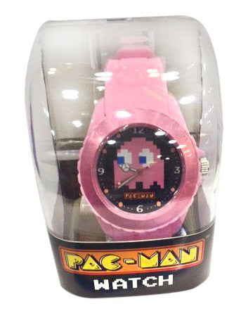 Pac-Man Analoge Armbanduhr Rosa