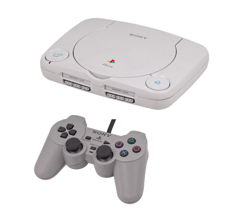 Console PSOne Slim + Controller originale #bianco + cavo RGB + accessori (USATA) - PS1 (RESTART)