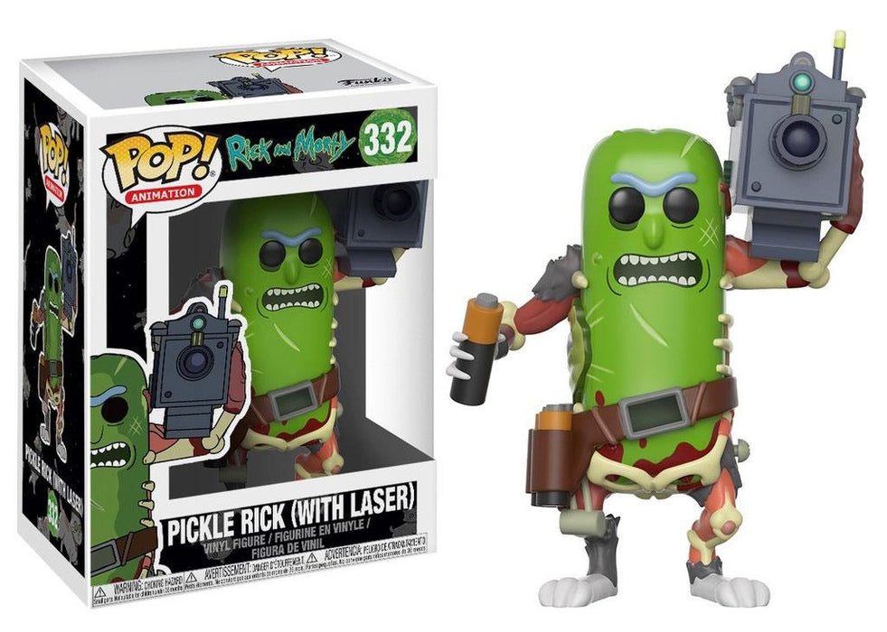 Rick e Morty POP! Pickle Rick con Laser 9 cm Statuetta Animazione Vinile