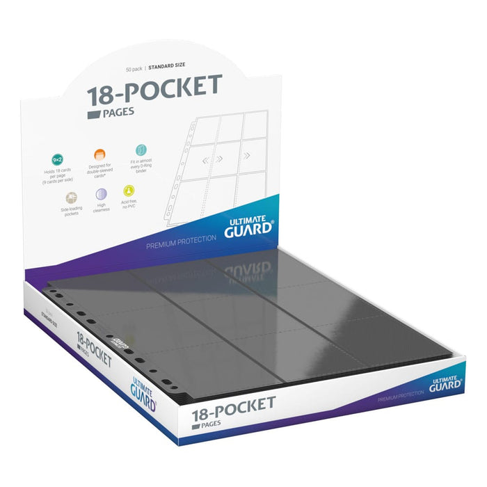 Ultimate Guard 18-Pocket Pages Side-Loading - Grey