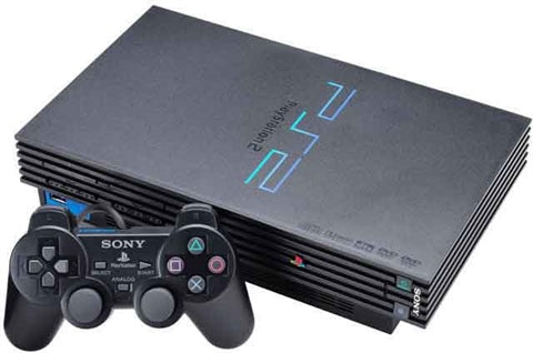 PS2 Konsole #schwarz + original DualShock Controller + Zubehör (gebraucht) AUSGEZEICHNETER ZUSTAND - "ausgepackt" (NEUSTART)