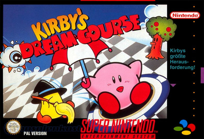 Kirby's Dream Course (mit Originalverpackung) (gebraucht) AUSGEZEICHNETER ZUSTAND - SNES (NEUSTART)