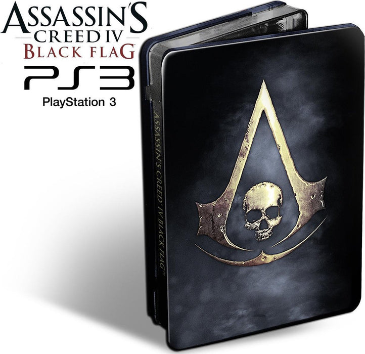 Assassin's Creed IV (4): Schwarze Flagge (die Schädel Edition - Jumbo Steelcase) (perfekter Zustand - Italienisch) (Gebraucht) - PS3 (Neustart)