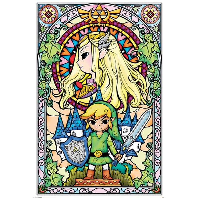 The Legend of Zelda Glas-Maxiposter 61x91,5cm