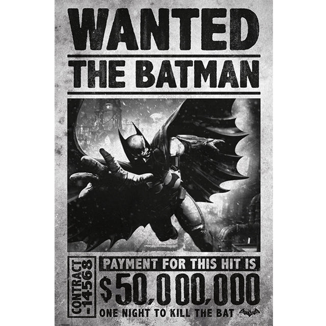 Batman Arkham Origins Wanted Maxi-Poster 61x91,5cm