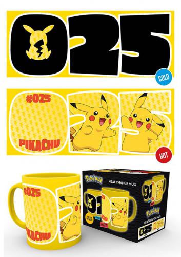 Tazza Cambia Colore Pokemon Pikachu 25th