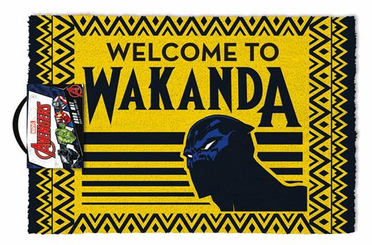 Marvel-Fußmatte. Schwarzer Panther. Willkommen in Wakanda -Fußmatte-