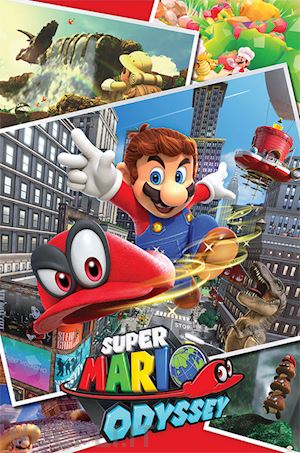 Nintendo: Pyramid – Super Mario Odyssey – Collage (Poster Maxi 61 x 91,5 cm) – (PP34229)