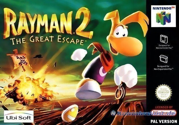 Rayman 2: the Great Escape  (usato / solo cartuccia) (gioco EN/FR/DE/IT/ES) - Nintendo 64 (RESTART)