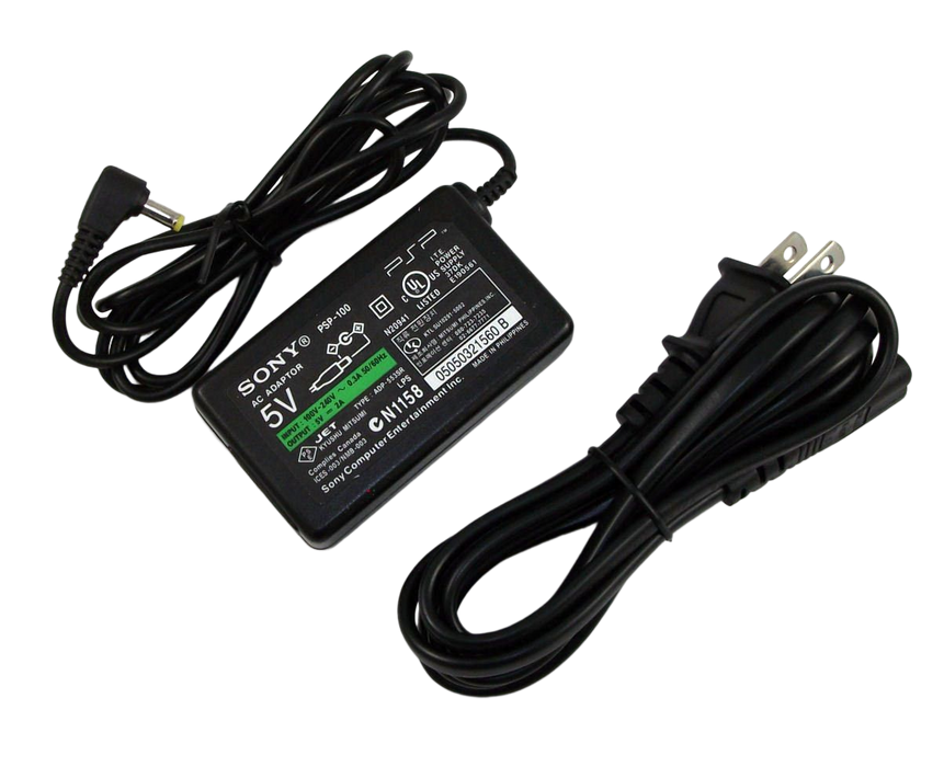 OFFICIAL SONY PSP-100.. PSP AC Adapter (charger) Battery Charger Cord Plug (Used in excellent condition) - (RESTART)