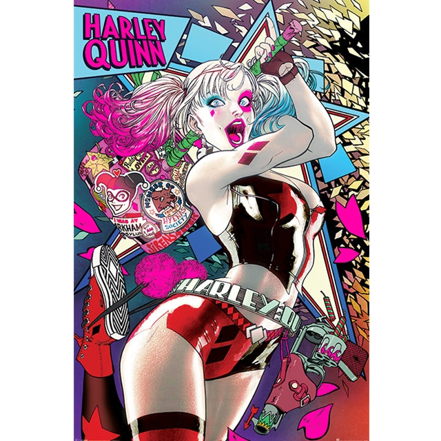 Harley Quinn Neon Maxi-Poster 61x91,5cm