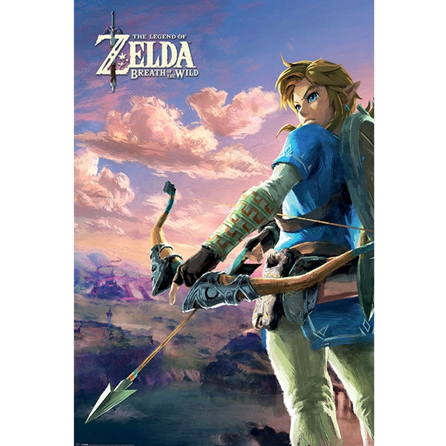 Nintendo: Pyramid – The Legend Of Zelda – Breath Of The Wild – Hyrule-Szene im Querformat (Poster Maxi 61 x 91,5 cm) – (PP34041)
