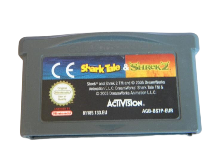 2 in 1 Shark Tale & Shrek 2 (solo cartuccia)  - Game Boy advance (RESTART)