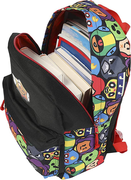 CYPBRANDS Zaino Juvenil adattabile a Trolley Brawl Stars, nero