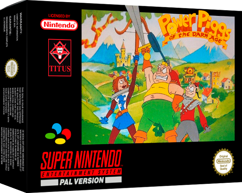 Power Piggs of the Dark Age (mit Originalverpackung) (gebraucht) AUSGEZEICHNETER ZUSTAND - SNES (NEUSTART)