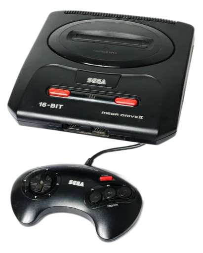 Sega Mega Drive 2-Konsole + Controller (NEUSTART)