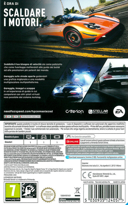 Need for Speed Hot Pursuit Remastered (CIAB) - Nintendo Switch