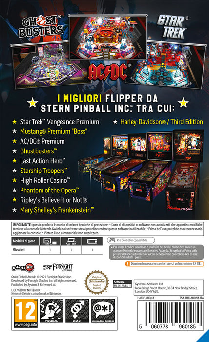 Playit Stern Pinball Arcade (CIAB) - Nintendo Switch