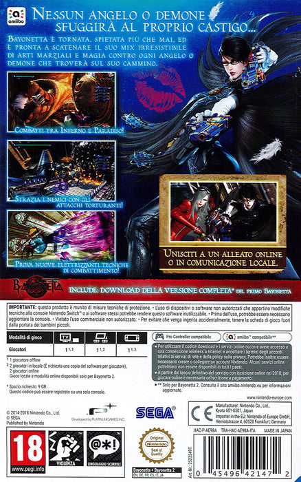 Bayonetta 2 (include bayonetta 1) SWITCH