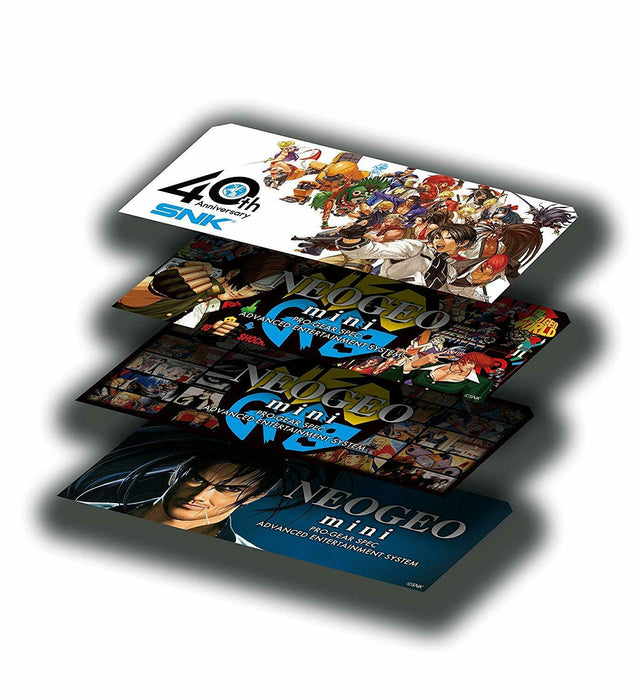 SNK NeoGeo mini Pocket Color character Sticker 4 sheets Game NEO-GEO Poster seal