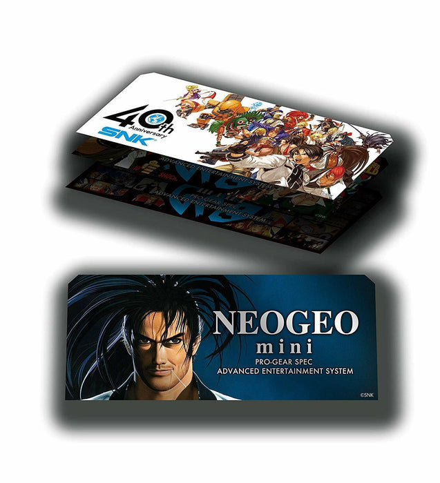 SNK NeoGeo mini Pocket Color character Sticker 4 sheets Game NEO-GEO Poster seal