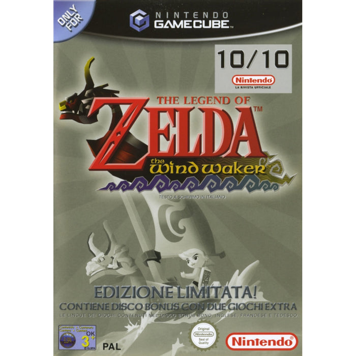 The Legend of Zelda: Wind Waker + Bonus Disc (LIMITED EDITION) (IT/EN) (mit Originalverpackung) WIE NEU - Gamecube (NEUSTART)