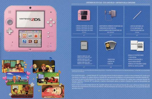 Console Nintendo 2DS Pink+White (USATI) - Tomodachi Life Bundle (RESTART)
