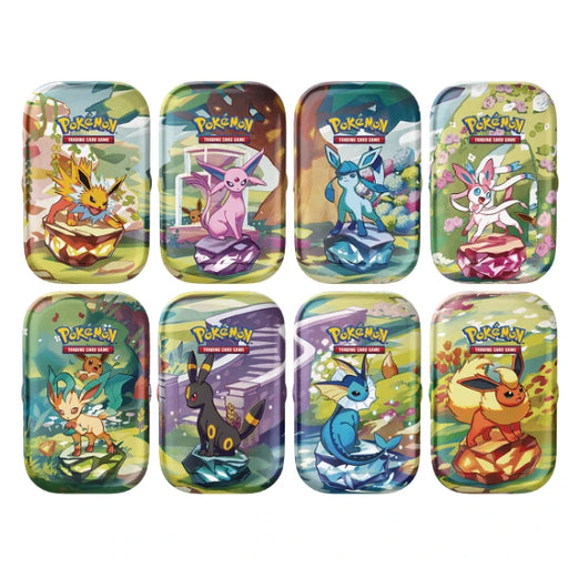 Mini Tin Pokémon Scarlatto e Violetto: Evoluzioni Prismatiche con Bustine e Moneta Eevee