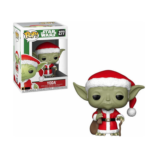 POP! Star Wars_ Holiday Santa Yoda #277 Bobble-Head Vinyl Figure-0