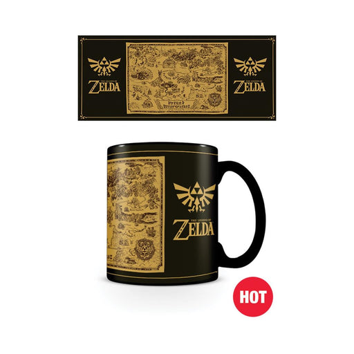 Pyramid Nintendo_ The Legend Of Zelda_ Map Silhouette - Heat Change Mug (SCMG24878)-0