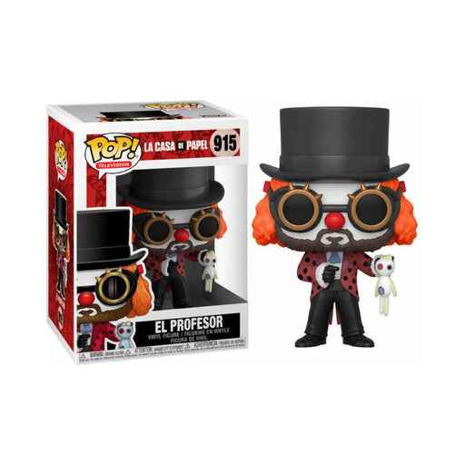 Funko Pop! Television_ La Casa de Papel - EL Profesor (Clown) #915 Vinyl Figure-0