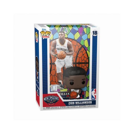 Funko Pop! Trading Cards_ New Orleans Pelicans - Zion Williamson (Mosaic) #18 Vinyl Figure-0