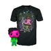Funko Pop! &amp; Tee (Adult): Marvel What If...? - Infinity Killmonger (Blacklight) (Special Edition) Bobble-Head Vinyl Figure &amp; T-Shirt (L)-0