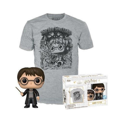 Funko Pop! &amp; Tees (Adult): Harry Potter - Harry Potter Vinyl Figure and T-Shirt (M)-0