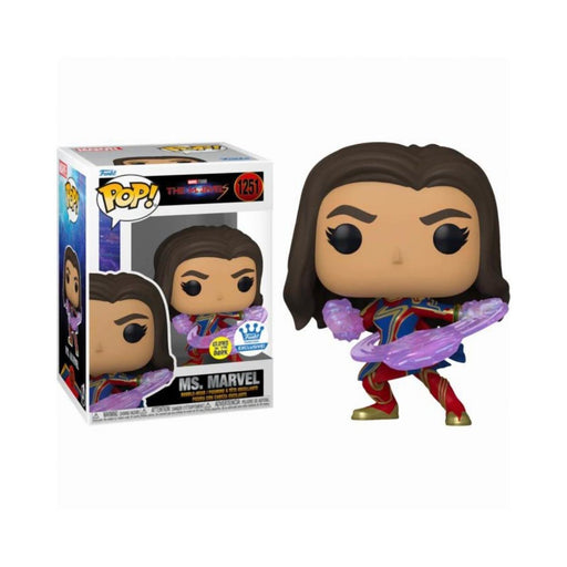 Funko Pop! The Marvels - Ms. Marvel (Glows in the Dark) (Special Edition) #1251 Bobble-Head Vinyl Figure-0