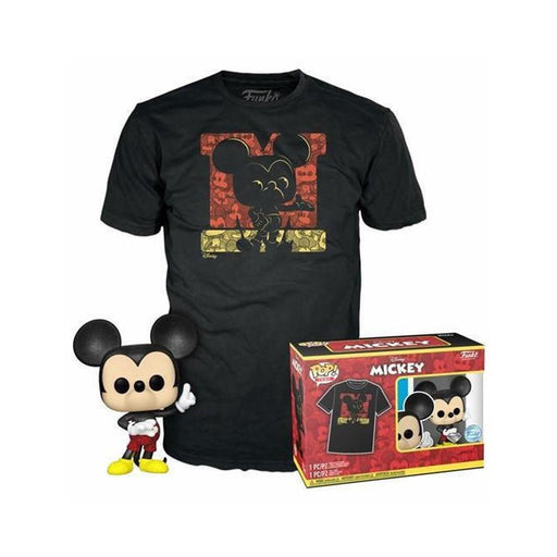 Funko Pop! &amp; Tee (Adult): Disney - Mickey (Diamond Collection) (Special Edition) Vinyl Figure &amp; T-Shirt (S)-0