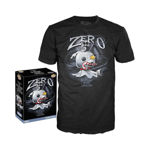 Funko Boxed Tee_ The Nightmare Before Christmas - Zero with Cane (L)-0