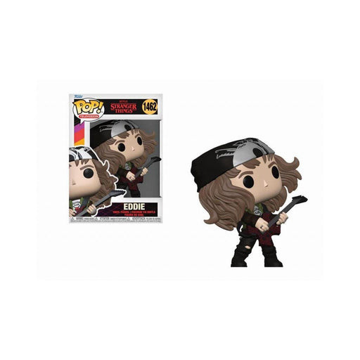 Funko Pop! Television_ Stranger Things - Eddie (Hunter) (with Guitar​​) #1462 Vinyl Figure-0