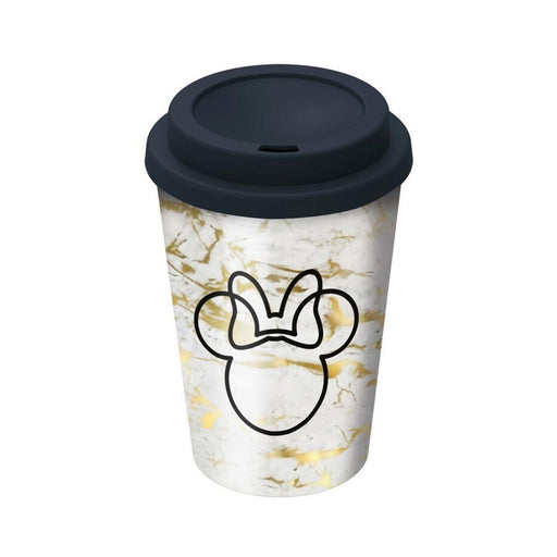 Stor: Disney_ Minnie Mouse Small Plastic Double-Walled Coffee Tumbler (390ml) (01048)-0