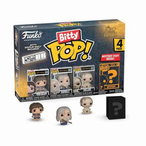 Funko Bitty Pop! 4-Pack: The Lord of the Rings - Frodo Baggins, Gandalf, Gollum, Mystery Pop! Vinyl Figures-0