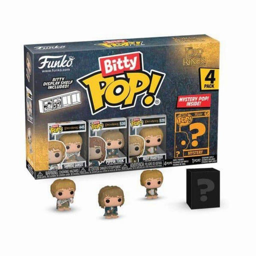 Funko Bitty Pop! 4-Pack: The Lord of the Rings - Samwise Gamgee, Pippin Took, Merry Brandybuck, Mystery Pop! Vinyl Figures-0