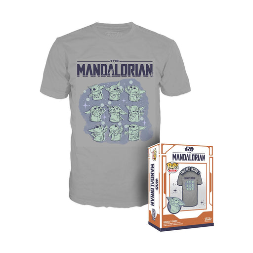Funko Boxed Pop! Tees_ Star Wars_ The Mandalorian - Grogu On Ship T-Shirt (L)-0
