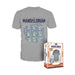 Funko Boxed Pop! Tees_ Star Wars_ The Mandalorian - Grogu On Ship T-Shirt (L)-0