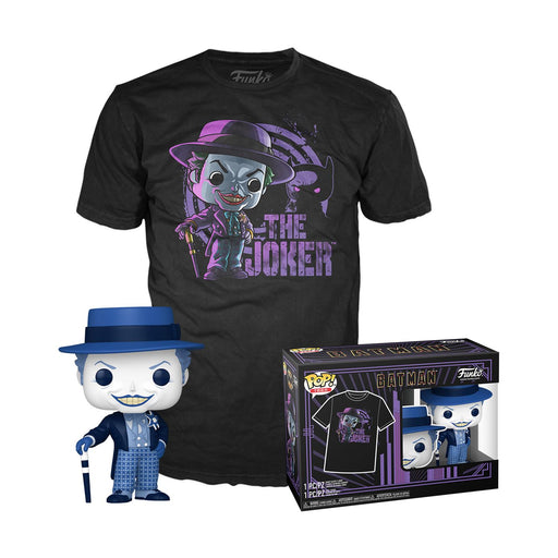 Funko Pop! &amp; Tee (Adult): Batman (1989) - The Joker Vinyl Figure &amp; T-Shirt (M)-0